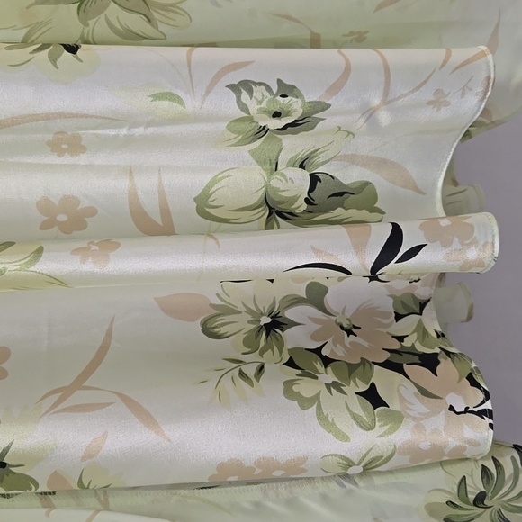 Vintage Coldwater Creek Green Floral Babydoll Dress Size 10 Fairy Y2K Whimsy - Picture 12 of 16